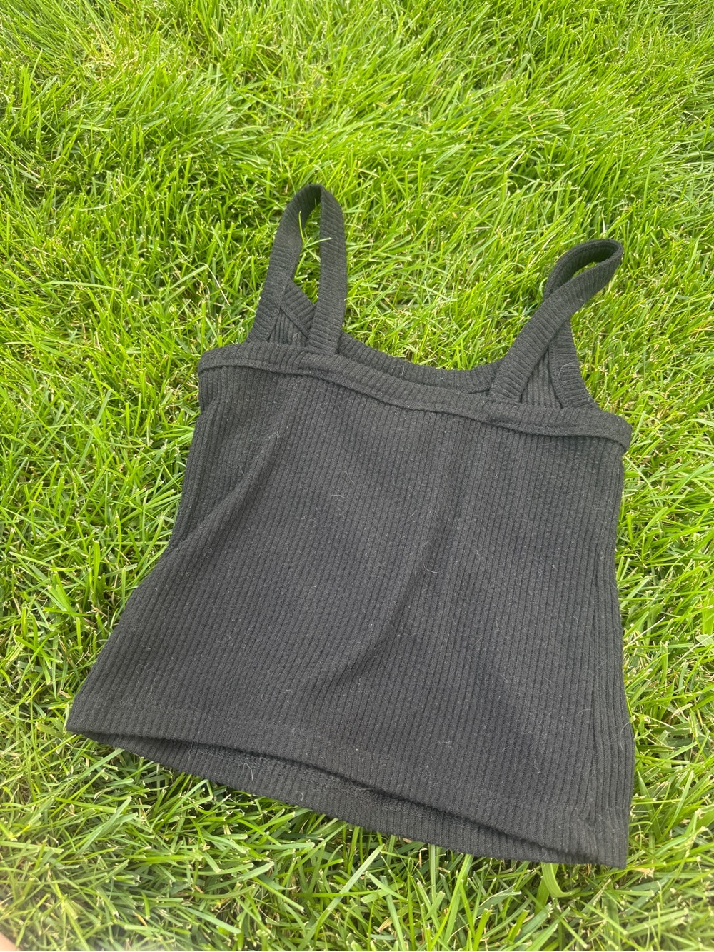Universal Thread Black Ribbed Tank Top - Picture 2 of 4